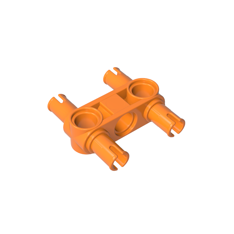 Technic Pin Connector Hub Perpendicular 3L with 4 Pins