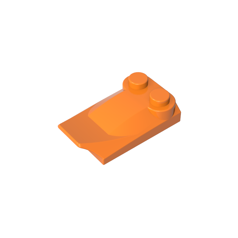 Wedge Curved 2 x 3 x 2/3 Two Studs, Wing End - Color ID 21