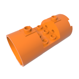 Cylinder 3 x 6 x 2 2/3 Horizontal Open Studs - Color ID 21