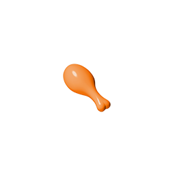 Food Turkey Drumstick [Short] - 20 mm Opening - Color ID 21