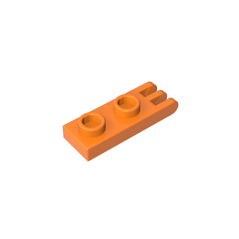 Hinge Plate 1 x 2 with 3 Fingers and Hollow Studs - Color ID 21
