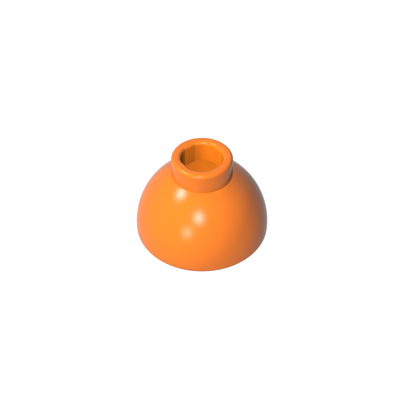 Brick Round 1.5 x 1.5 Dome Top [Plain]