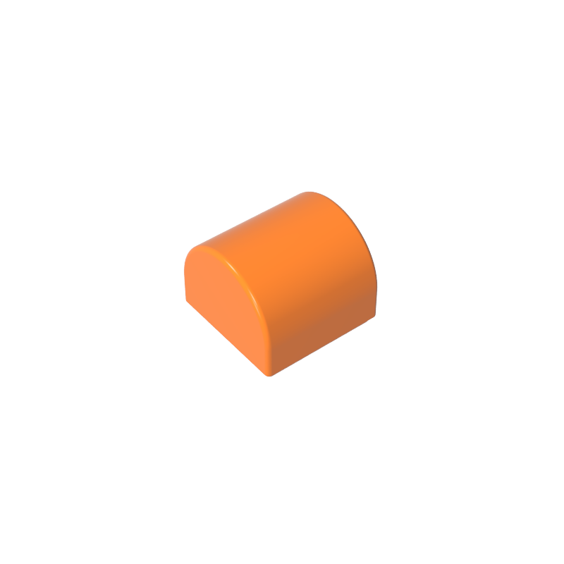 Brick Curved 1 x 1 x 2/3 Double Curved Top, No Studs