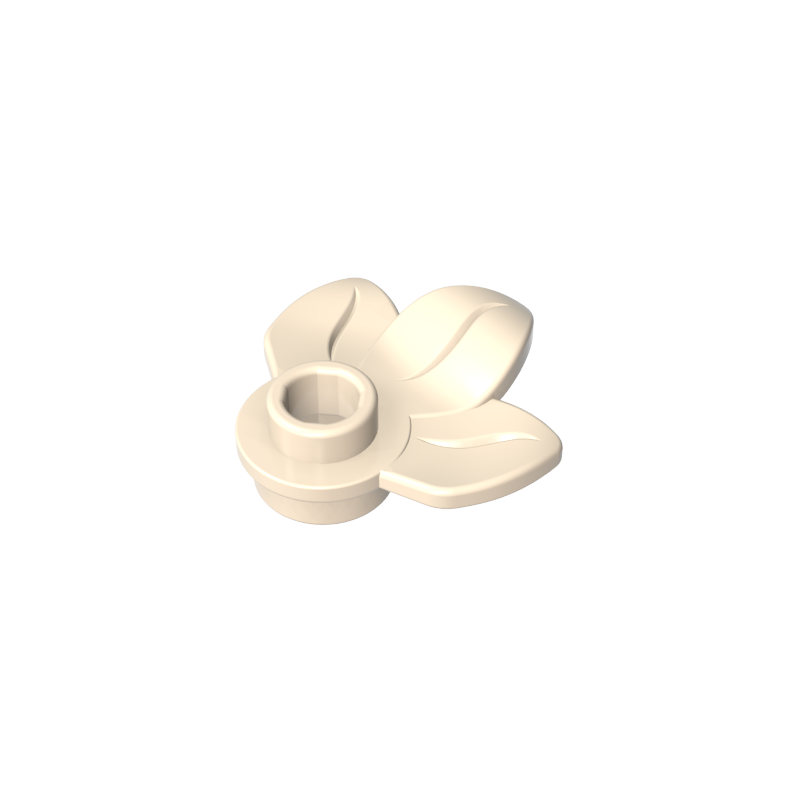Plant, Plate 1 x 1 Round with 3 Leaves