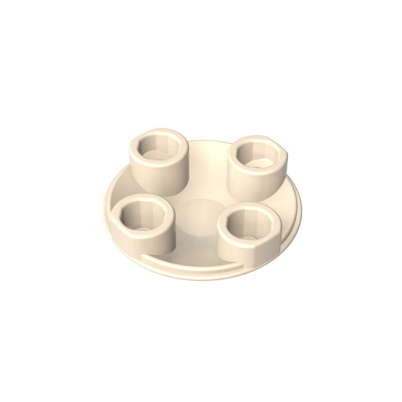 Plate Round 2 x 2 with Rounded Bottom [Boat Stud]