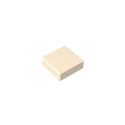 Tile 1 x 1 with Groove