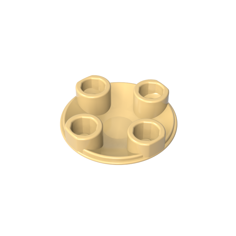 Plate Round 2 x 2 with Rounded Bottom [Boat Stud]