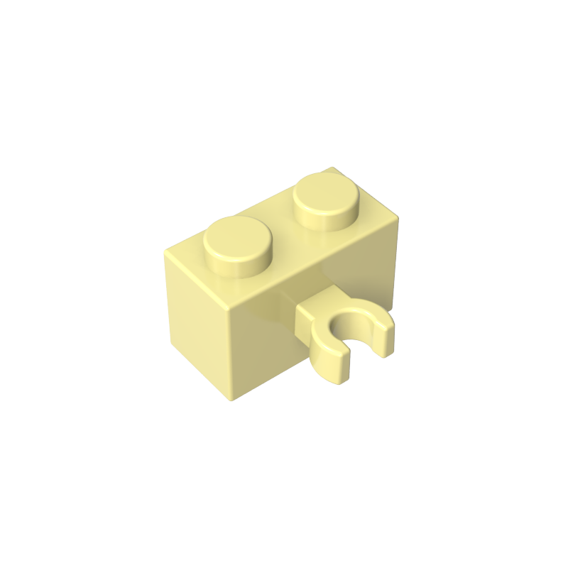 Brick Special 1 x 2 with Vertical Clip [Open O Clip]