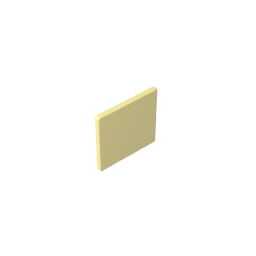 Road Sign Clip-on 2 x 2 Square [Thick Open O Clip] - Color ID 29