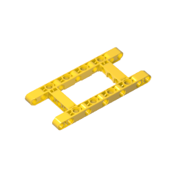 Technic Beam 5 x 11 with 3 x 5 Opening Frame Thick
