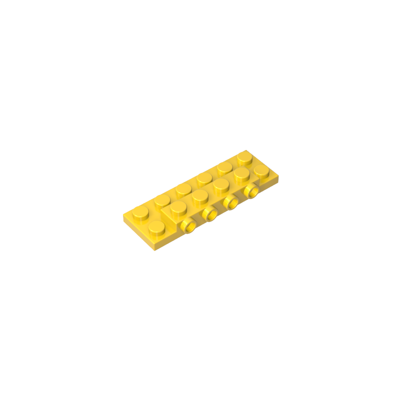 Plate Special 2 x 6 x 2/3 with 4 Studs on Side, 1 Support Wall on Bottom