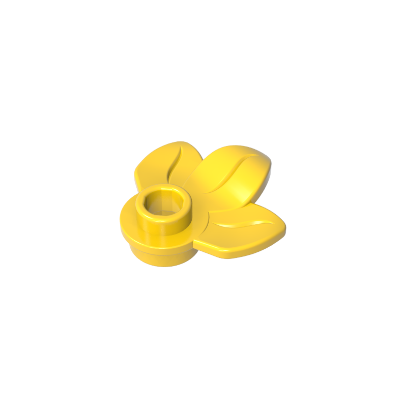 Plant, Plate 1 x 1 Round with 3 Leaves
