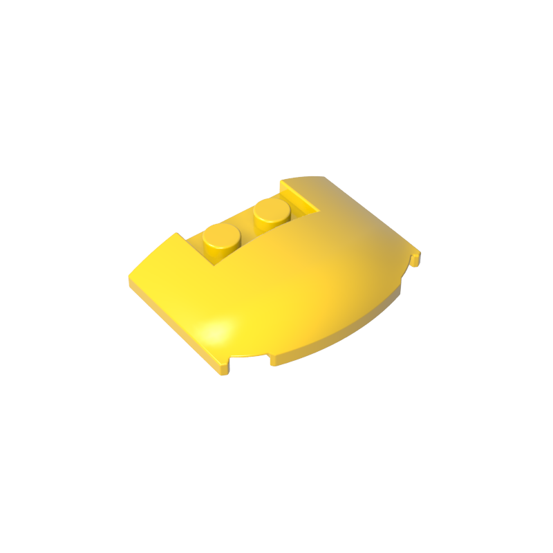 Slope Curved 3 x 4 x 2/3 Triple Curved with 2 Sunk Studs