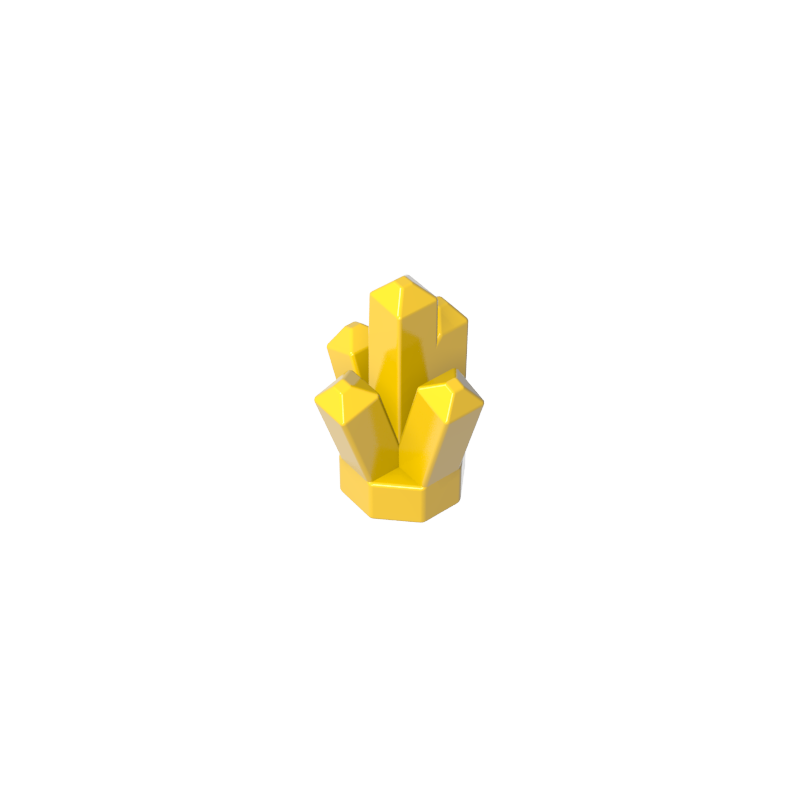 Rock 1 x 1 Crystal 5 Point