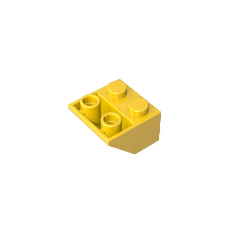 Slope Inverted 45° 2 x 2 [Ovoid Bottom Pin, Bar-sized Stud Holes]