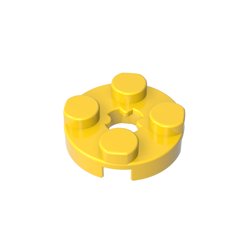 Plate Round 2 x 2 with Axle Hole Type 1 (+ Opening)