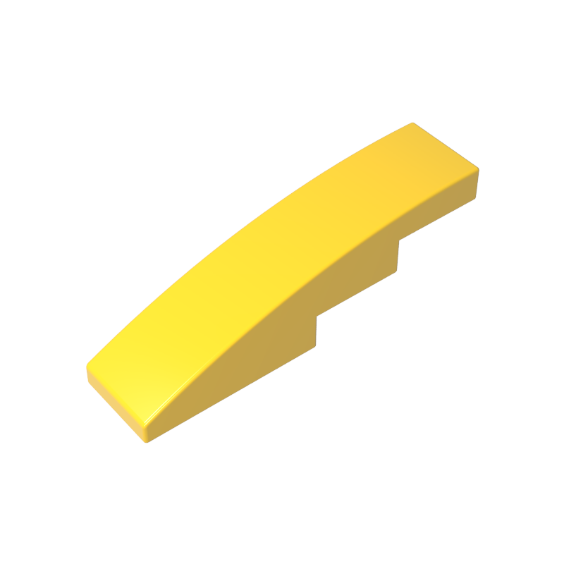 Slope Curved 4 x 1 No Studs [Stud Holder with Symmetric Ridges]