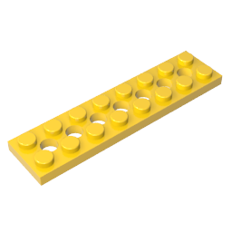 Technic Plate 2 x 8 [7 Holes]