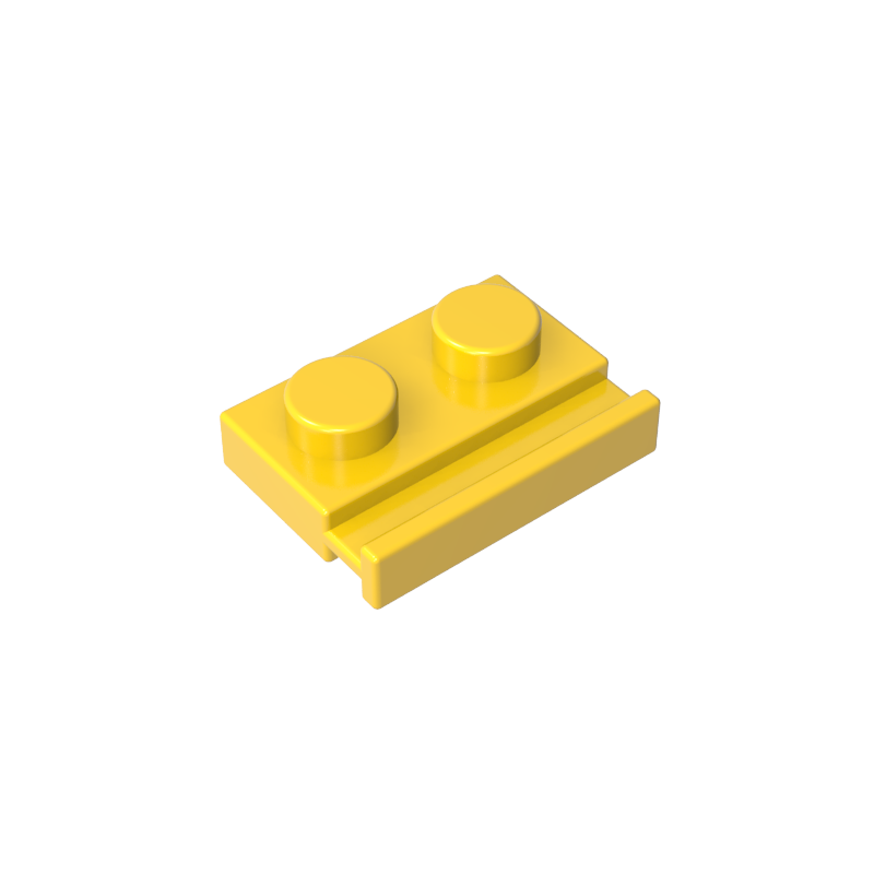 Plate Special 1 x 2 with Door Rail