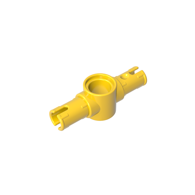 Technic Pin Connector Hub with 2 Pins with Friction Ridges Lengthwise [Big Squared Pin Holes]