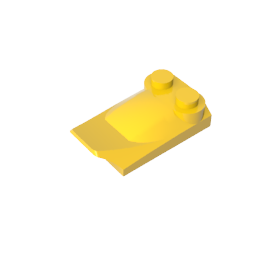 Wedge Curved 2 x 3 x 2/3 Two Studs, Wing End - Color ID 30