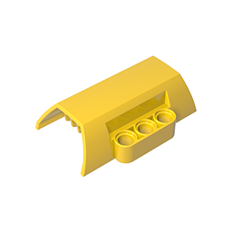 Technic Engine Block Half / Side Intake Panel - Color ID 30