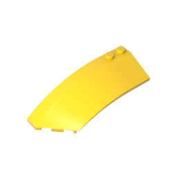 Wedge Curved 8 x 3 x 2 Open Left [Plain] - Color ID 30