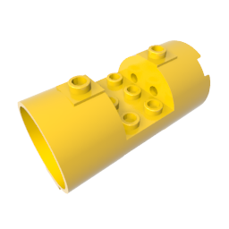 Cylinder 3 x 6 x 2 2/3 Horizontal Open Studs - Color ID 30