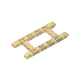 Technic Beam 5 x 11 with 3 x 5 Opening Frame Thick