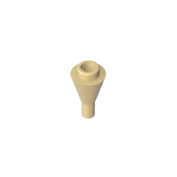 Cone 1 x 1 Inverted with Bar at Bottom (Ice Cream Cone)