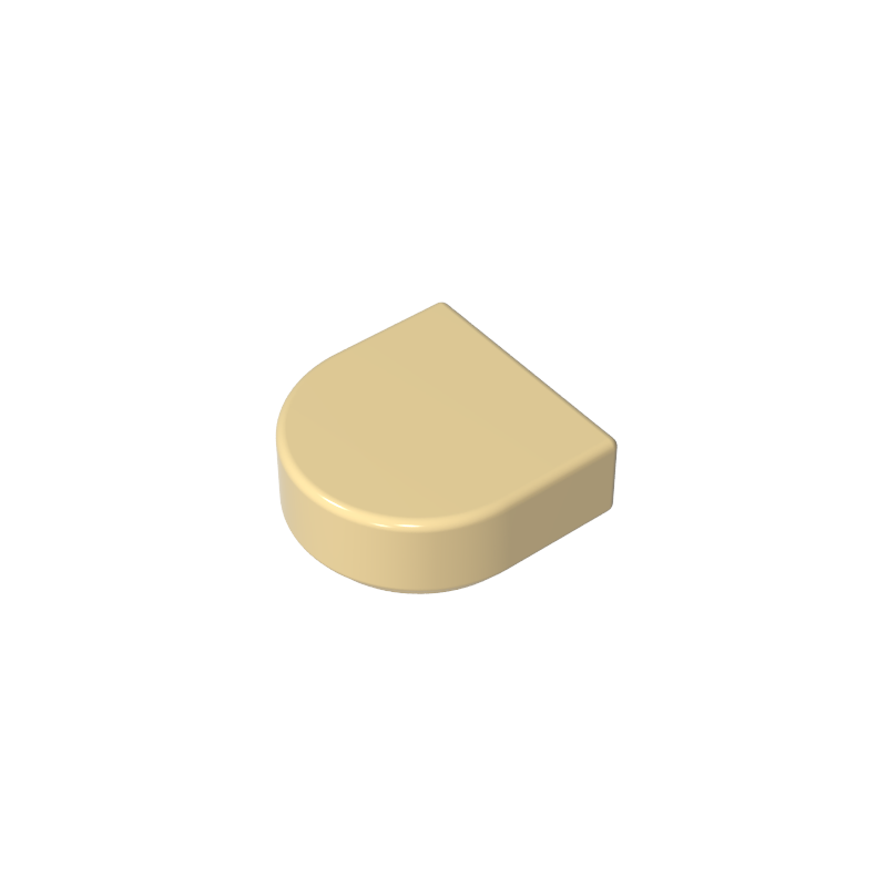 Tile 1 x 1 Half Circle