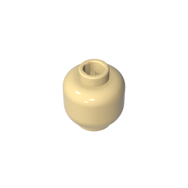 Minifig Head Plain [Blocked Open Stud]