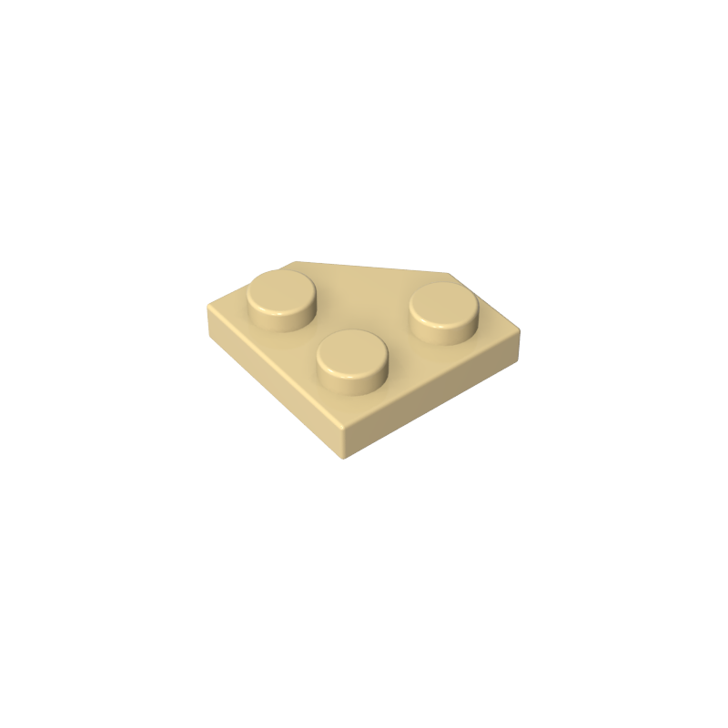 Wedge Plate 2 x 2 Cut Corner