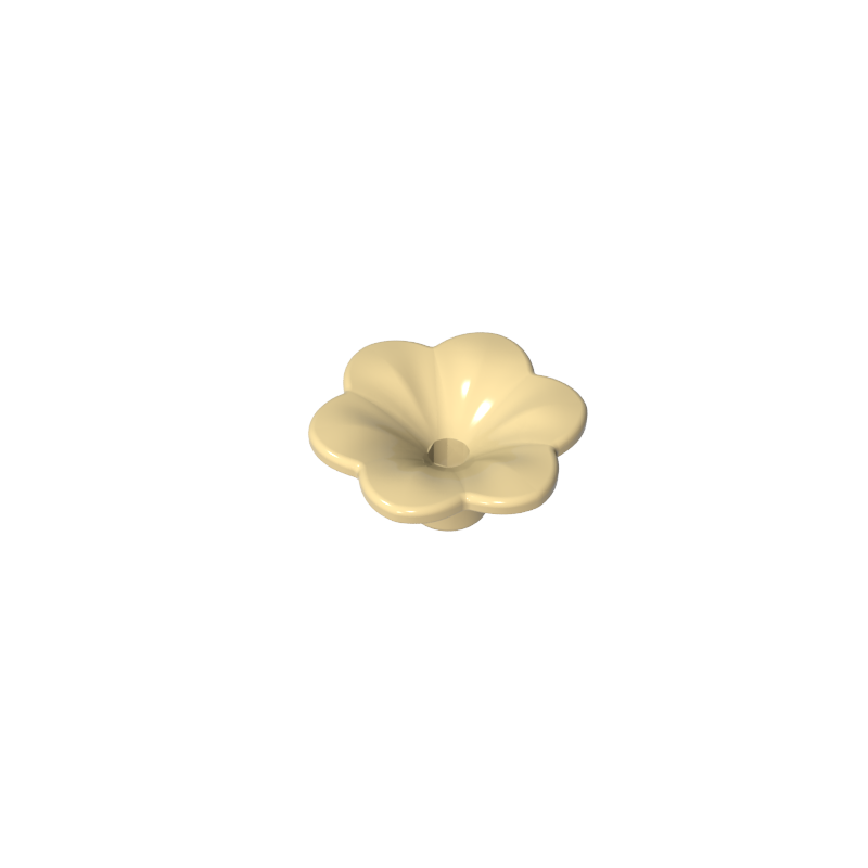Plant, Outdoor Accessory Kit, Flower with 6 Rounded Petals and Pin