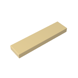 Tile 1 x 4 with Groove