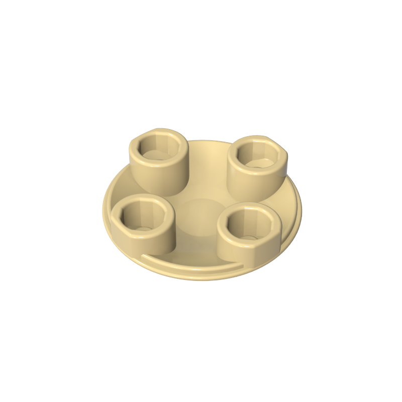 Plate Round 2 x 2 with Rounded Bottom [Boat Stud]