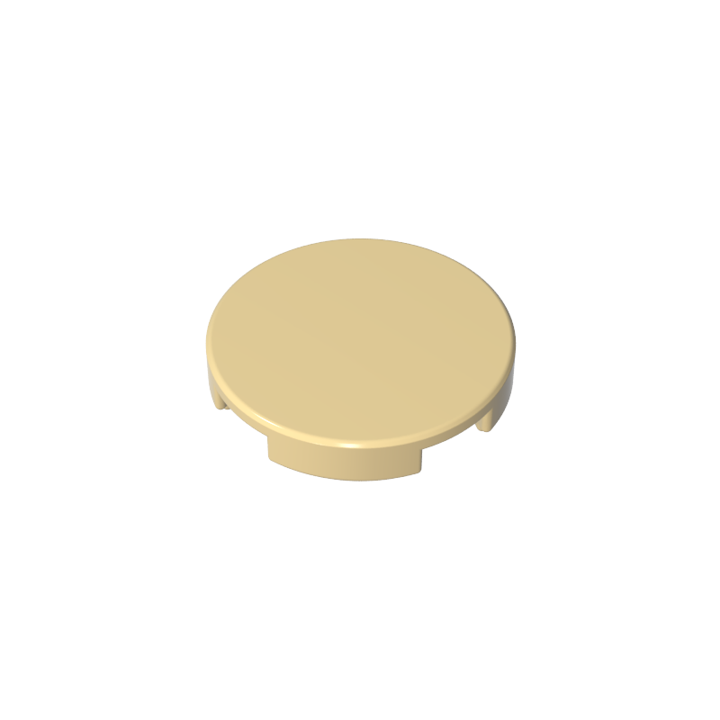 Tile Round 2 x 2 with Bottom Stud Holder