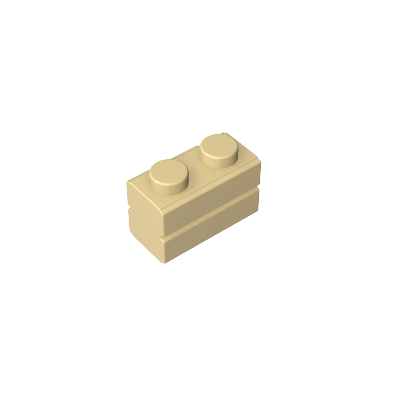 Brick Special 1 x 2 with Masonry Brick Profile