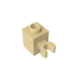 Brick Special 1 x 1 with Clip Vertical [Open O Clip, Hollow Stud]