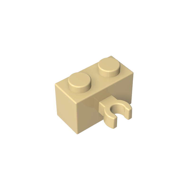 Brick Special 1 x 2 with Vertical Clip [Open O Clip]