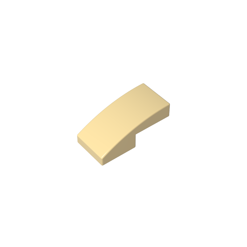 Slope Curved 2 x 1 No Studs [1/2 Bow]