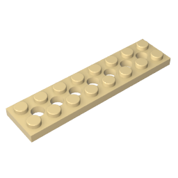 Technic Plate 2 x 8 [7 Holes]