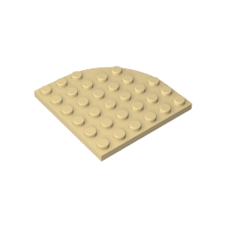 Plate Round Corner 6 x 6