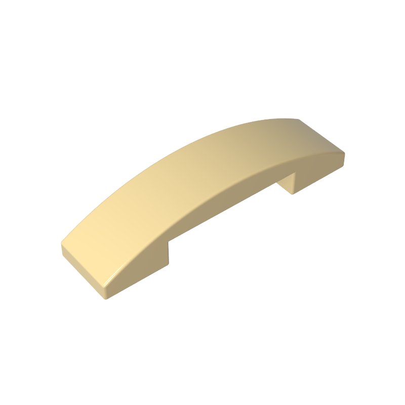 Slope Curved 4 x 1 Double with No Studs