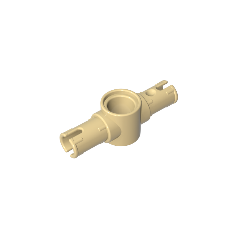 Technic Pin Connector Hub with 2 Pins with Friction Ridges Lengthwise [Big Squared Pin Holes]