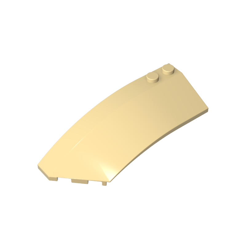 Wedge Curved 8 x 3 x 2 Open Left [Plain] - Color ID 31