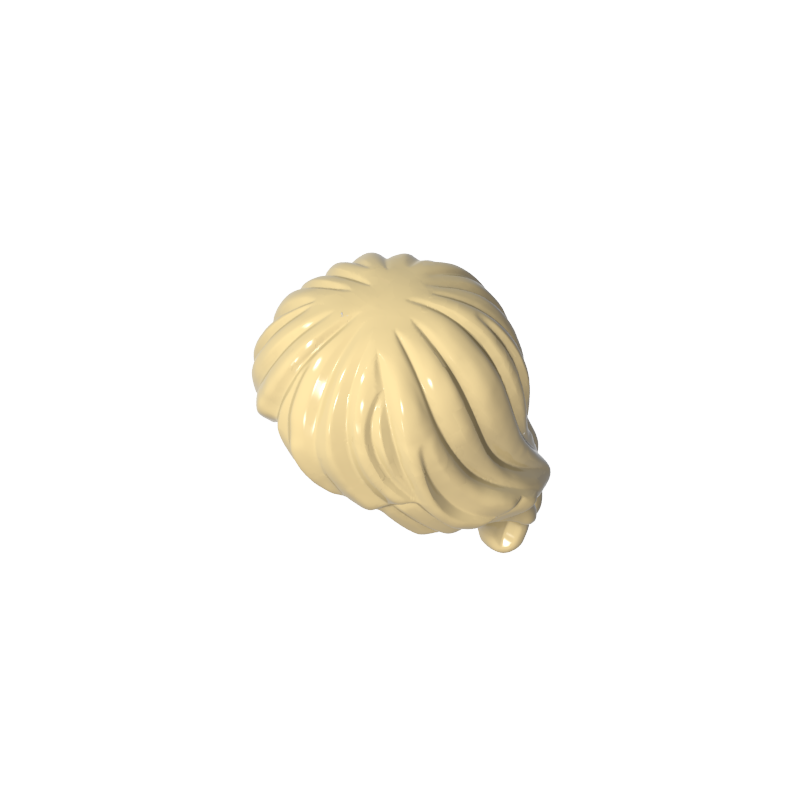 Minifig Hair Tousled and Layered - Color ID 31