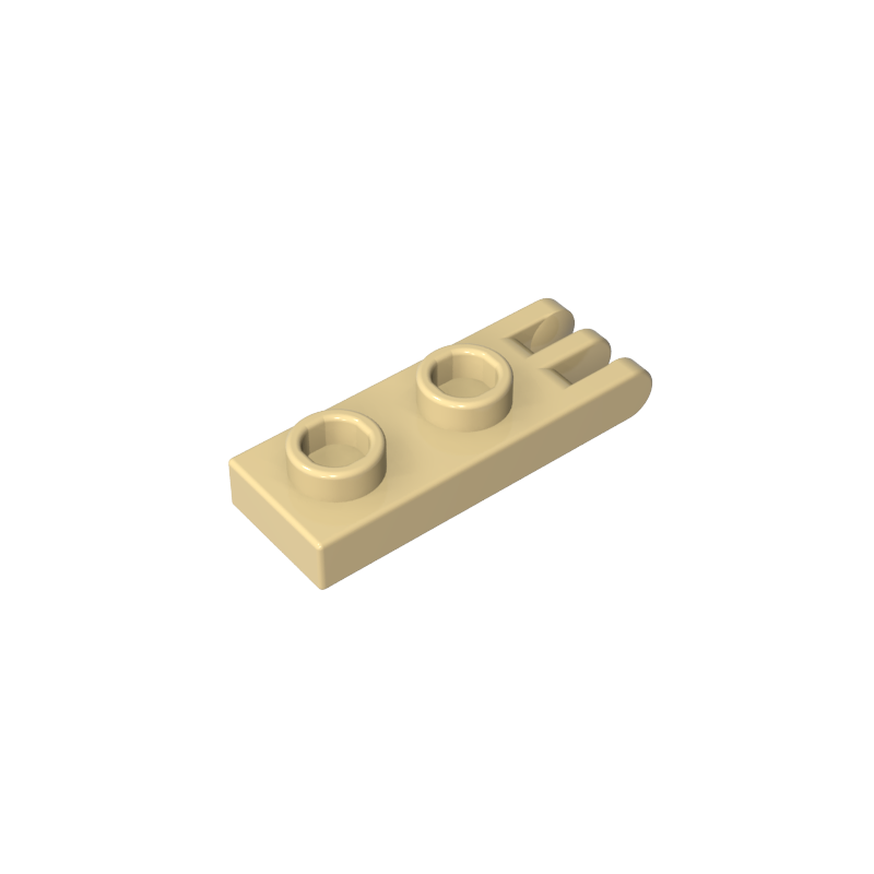 Hinge Plate 1 x 2 with 3 Fingers and Hollow Studs - Color ID 31