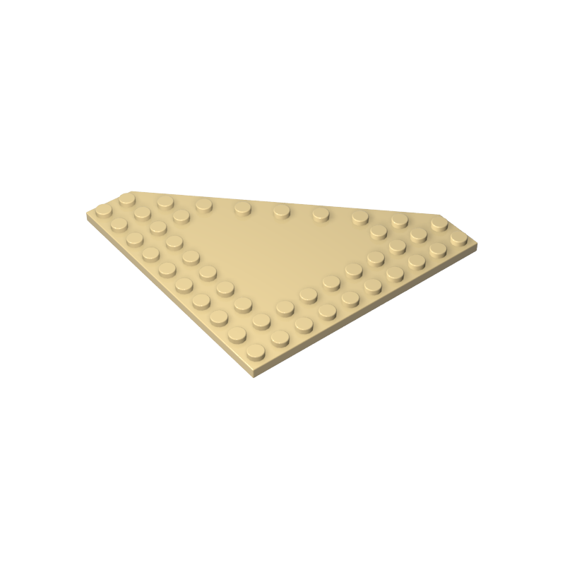 Wedge Plate 10 x 10 Cut Corner [No Centre Studs] - Color ID 31