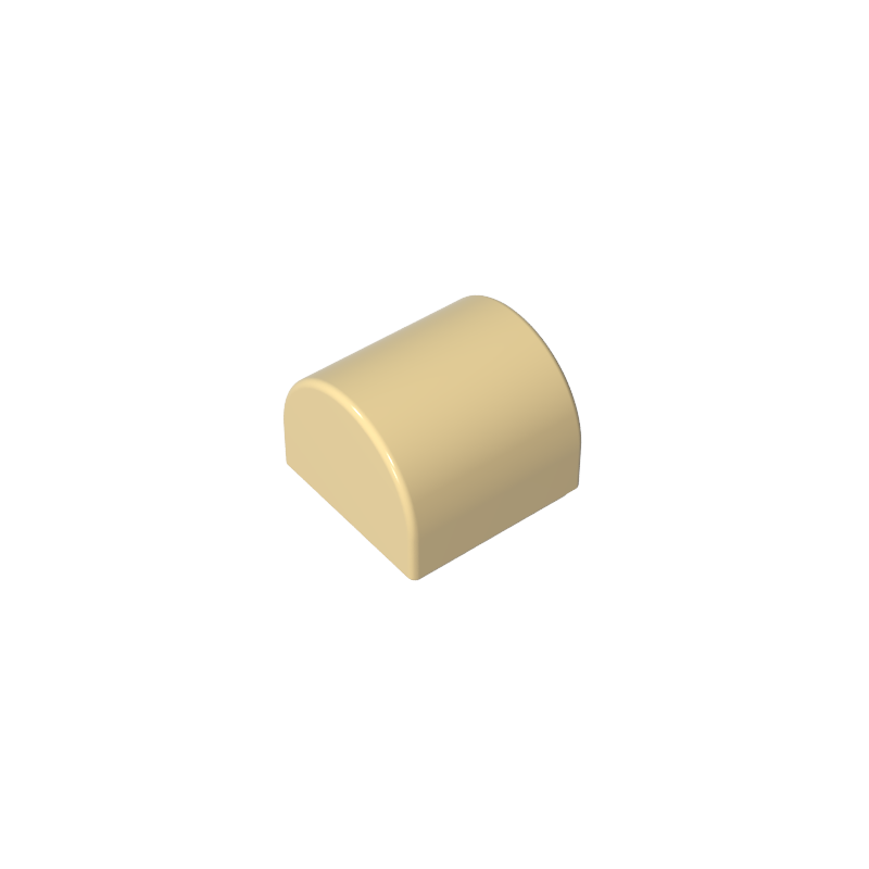 Brick Curved 1 x 1 x 2/3 Double Curved Top, No Studs